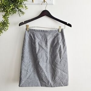 Vtg Harve Benard 100% Wool Gray Lined Pencil Skirt Made In Belarus Women Size 6P